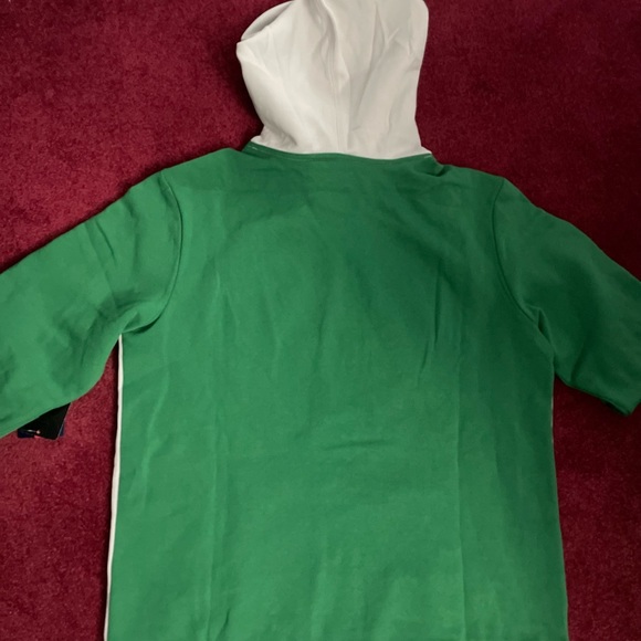 Celtics Fanatics Branded Primary Arctic Pullover Hoodie - Kelly Green/Silver - Picture 3 of 3